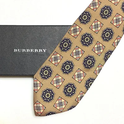 未使用級 バーバリー BURBERRY ネクタイ シルク バーバリーチェック