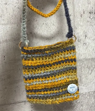 ハンドメイド ニットポシェット♡