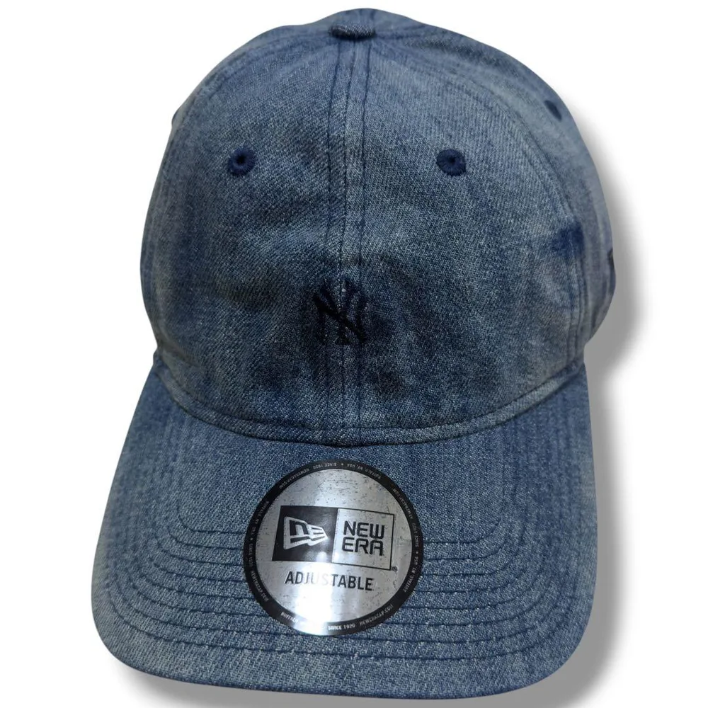 人気品! NEW ERA ニューヨーク ヤンキース デニム キャップ ブルー 青
