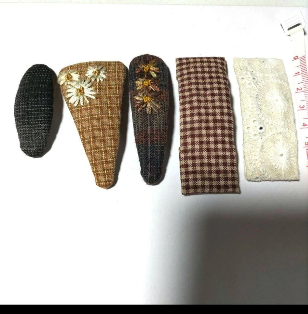 ハンドメイド ヘアクリップ 5点セット
