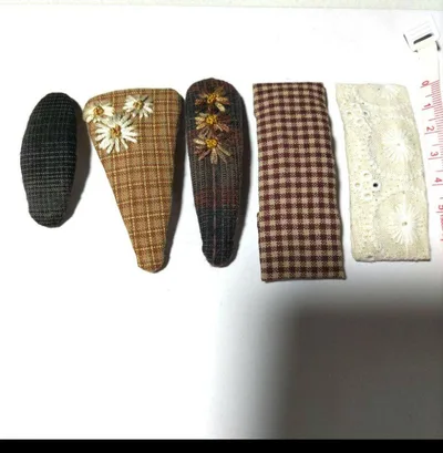 ハンドメイド ヘアクリップ 5点セット