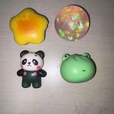 スクイーズ 4点セット 星 パンダ カエル ボール