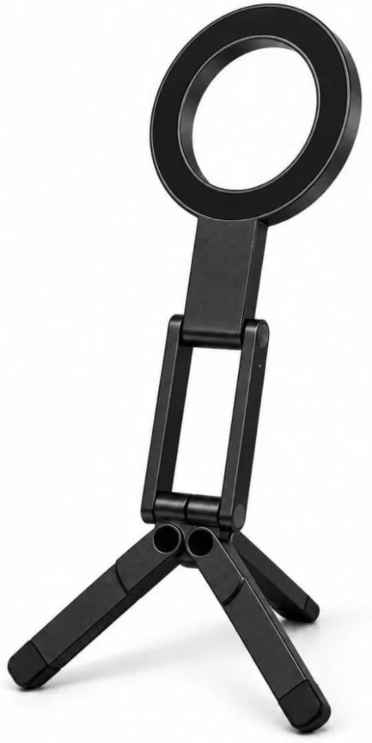 【新品】MagSafe対応スマホ三脚スタンド 折りたたみ アルミ合金 軽量50g