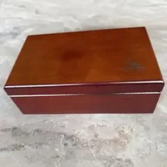 【未使用級】木製 オルゴール付き ジュエリーボックス 宝石箱 鏡付き 小物入れ