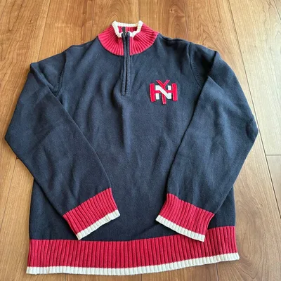 TOMMY HILFIGER トミーヒルフィガー ハーフジップ ニット セーター