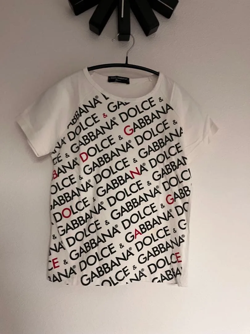 DOLCE&GABBANA ロゴプリントTシャツ ホワイト