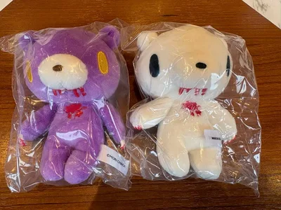グルーミー 新品未開封 ぬいぐるみ マスコット 2個セット 紫 白