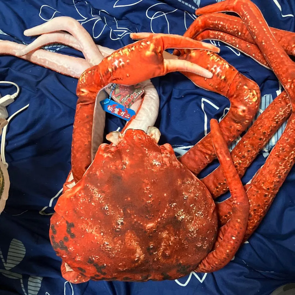 タグ付き 海鮮市場 カニぬいぐるみ BIGぬいぐるみ
