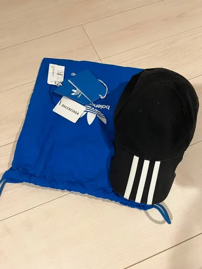 BALENCIAGA ADIDAS キャップ ブラック L 23ss