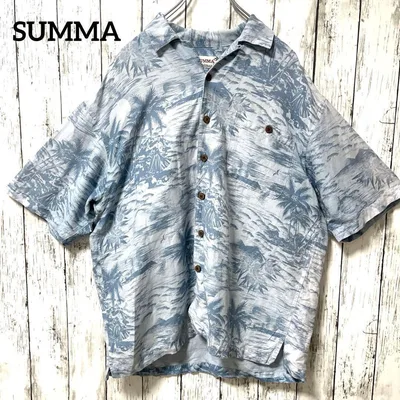 SUMMA アロハシャツ オープンカラーシャツ リゾート メンズ