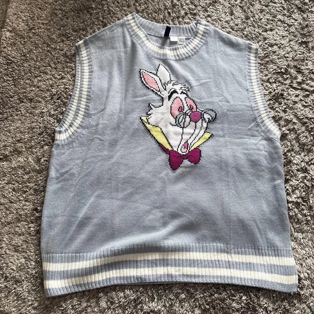 H&M ニットベスト ホワイトラビット