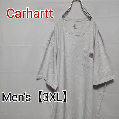 M118【US輸入】Carhartt 半袖Tシャツ【メンズ3XL】白グレー