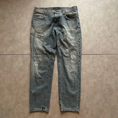 grunge Dolce&Gabban fade denim pants y2k