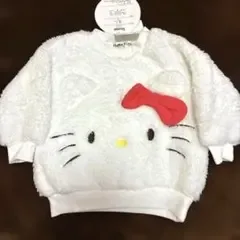 【新品】ハローキティ トレーナー 90cm ボア サンリオ 長袖 フリース