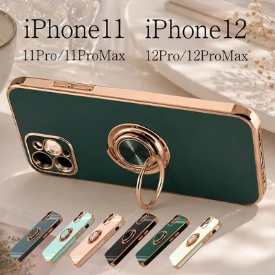 iPhone12 ProMax アイフォンケース リング付き スタンド機能