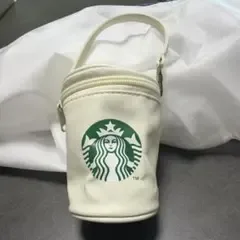 スターバックス ホワイト ミニポーチ カップポーチ ドリンクホルダー