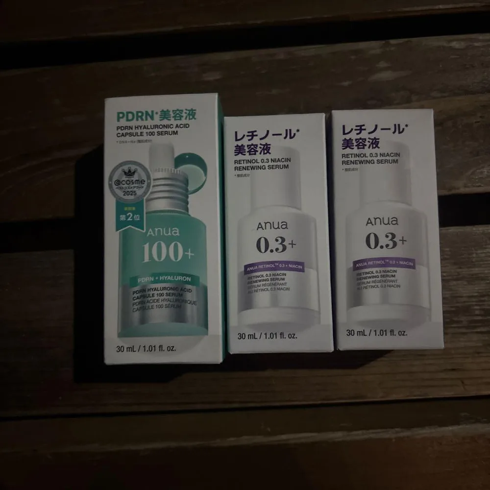 Anua 美容液 3本セット PDRN 100+ レチノール 0.3+