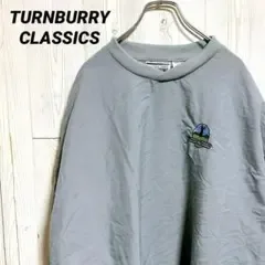 90s TURNBERRY CLASSICS ナイロンプルオーバー 刺繍ロゴ