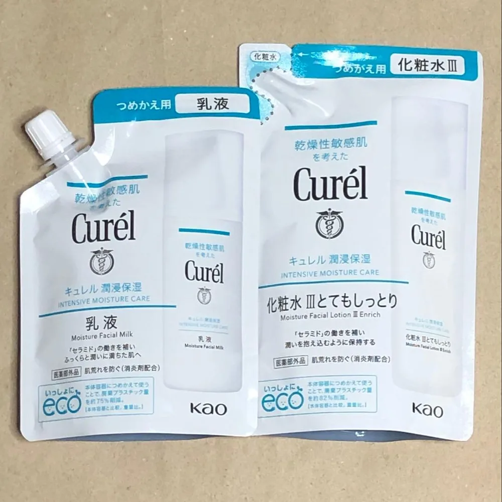 キュレル curel♦︎化粧水III(とてもしっとり) & 乳液♦︎つめかえ用