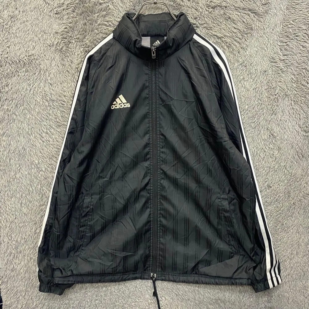 【P45】adidas 00s ナイロンジャケット サイズM ブラック