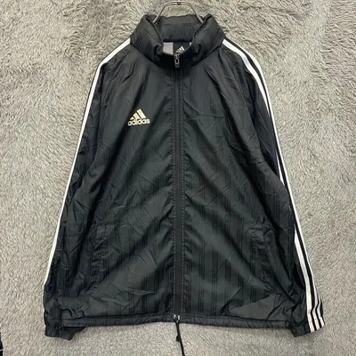 【P45】adidas 00s ナイロンジャケット サイズM ブラック