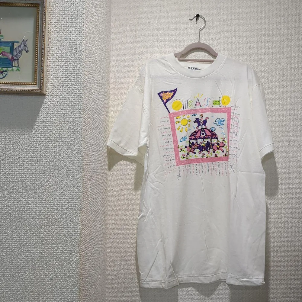 ヴィンテージTOP FAIR by GUNZE Tシャツ ホワイトM-L男女兼用