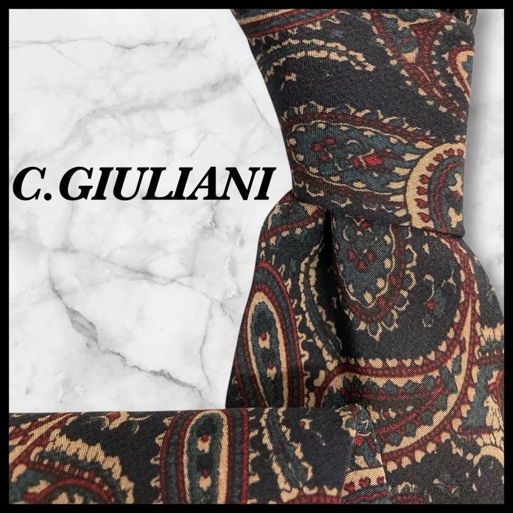 C.GIULIANI ネクタイ シルク ペイズリー柄