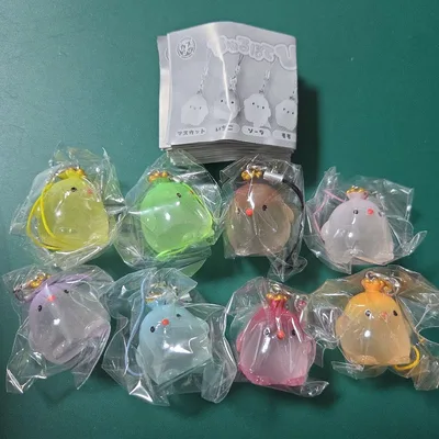 ちゅるぽて ひよこチャーム 全8種セット コンプリート めじるしアクセサリー