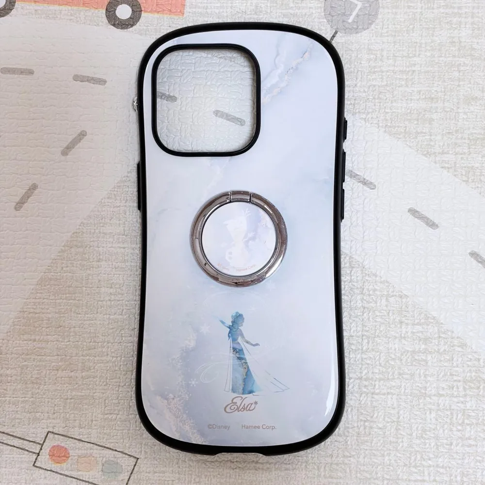 iFace アナと雪の女王 エルサ iPhone16 Pro ケース リング付き