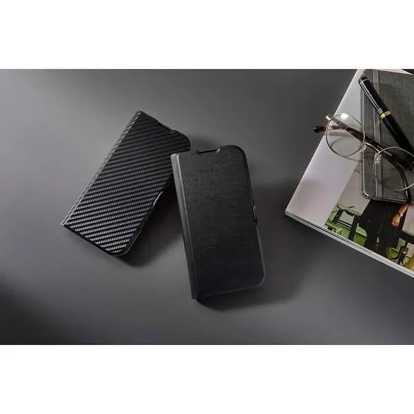 iPhone16ProMax用/カード収納手帳型ケース/ブラック