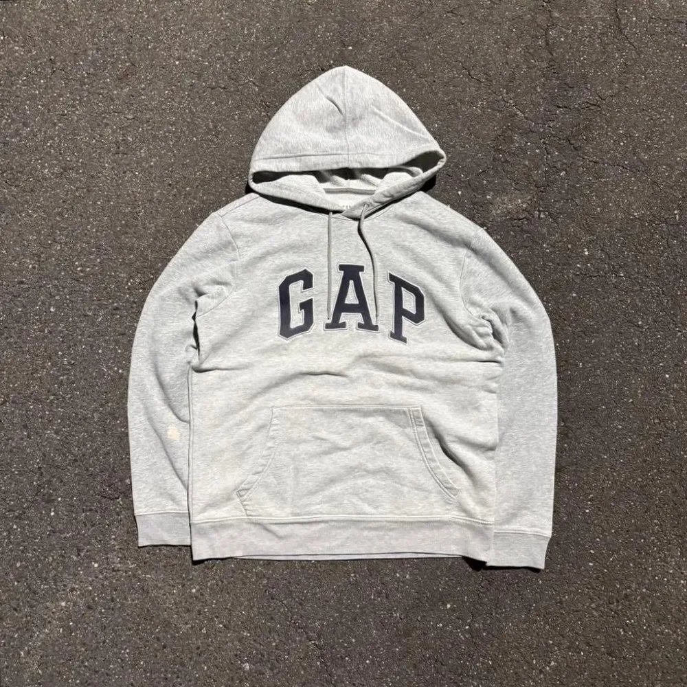 【古着】00s y2k old gap グレー パーカー 短丈