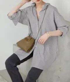 SLOBE IENA ストライプシャツ 長袖