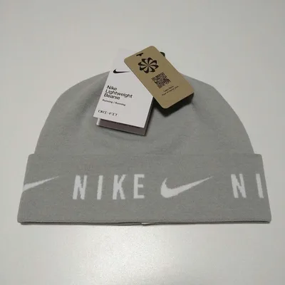 新品 ナイキ ランニング ニット帽 ビーニー グレー DRI-FIT