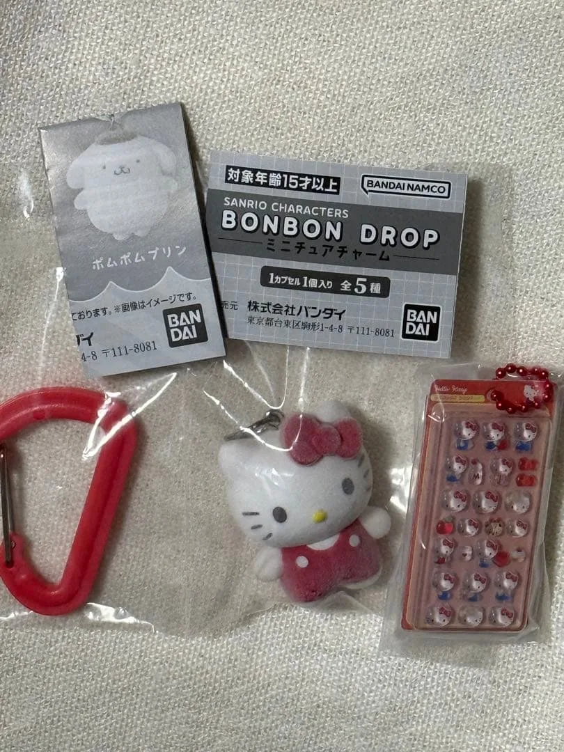 SANRIO BONBON DROP 、カラビナマスコットチャーム2個セット