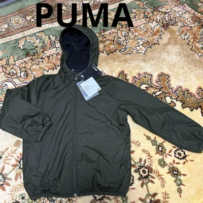 PUMA キッズ ジャンパー カーキ