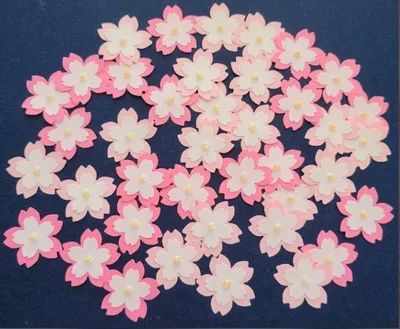 【60枚】桜の花 クラフトパンチ ペーパーフラワー ペーパークラフト お祝い