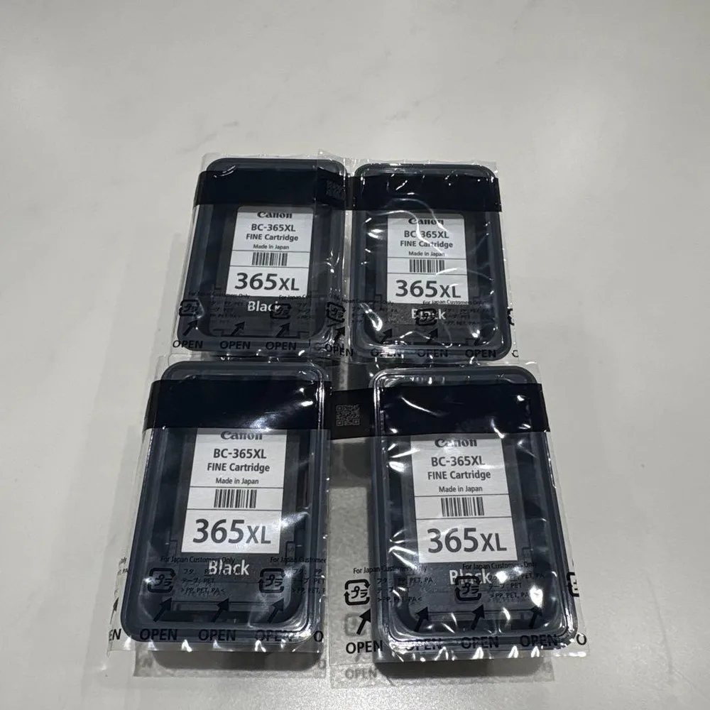 キャノン純正インク 365XLブラック4個セット