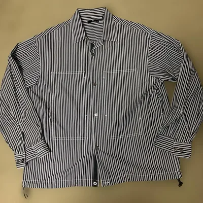 【極美品】UNIQLO+J スーピマコットンオーバーサイズシャツ ブルゾン M