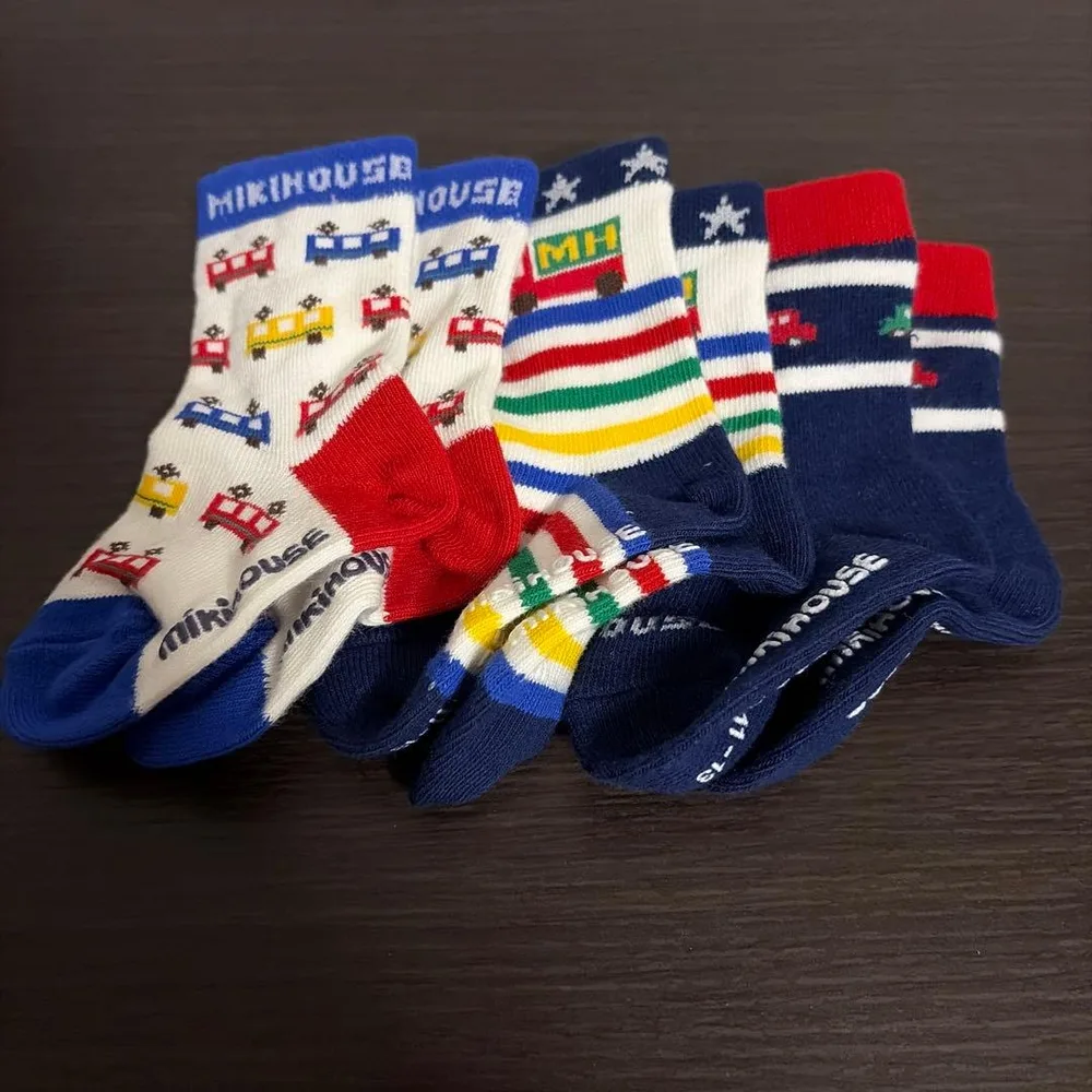 MIKI HOUSE ベビーソックス 3足セット 11-13cm