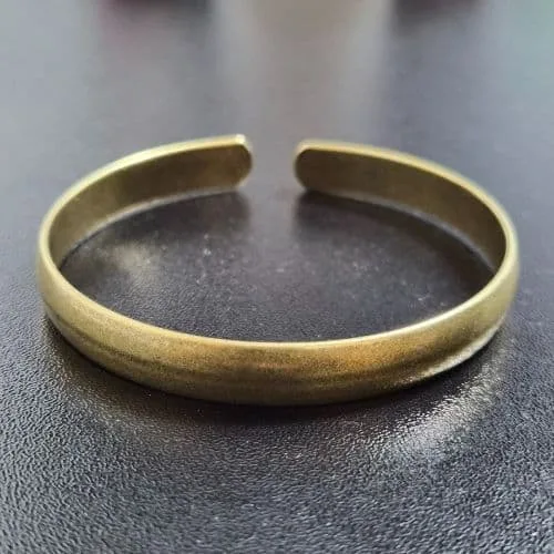 金古美 真鍮 バングル ブレスレット ゴールド シンプル ヴィンテージ