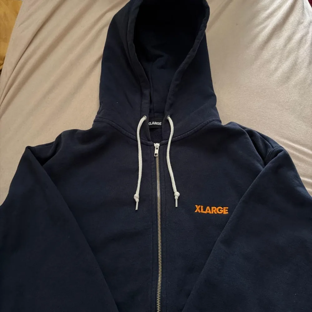 XLARGE ジップアップパーカー ネイビー Lサイズ