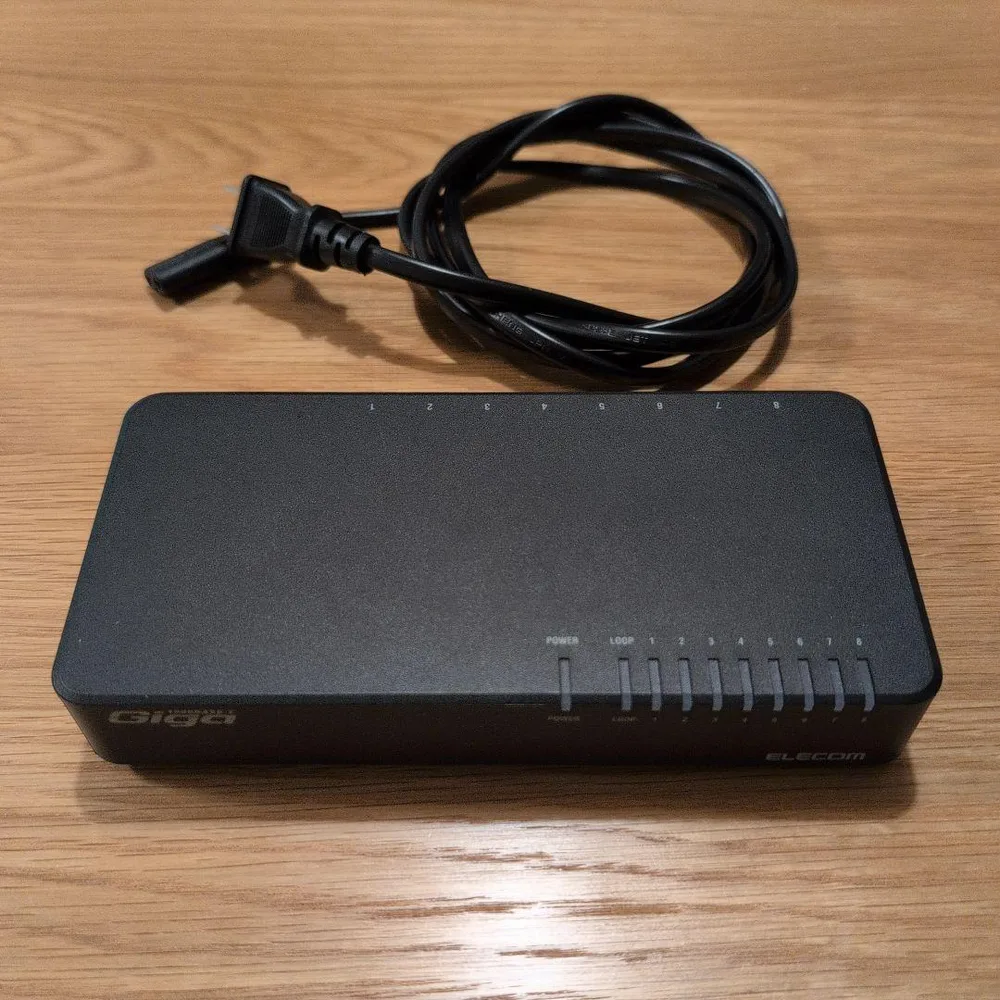 ELECOM スイッチングハブ EHC-G08PN2-JB