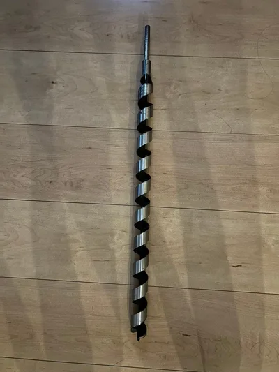 木工用 ドリルビット 径30mm•L600mm(スキーポールセットにも使用可能)