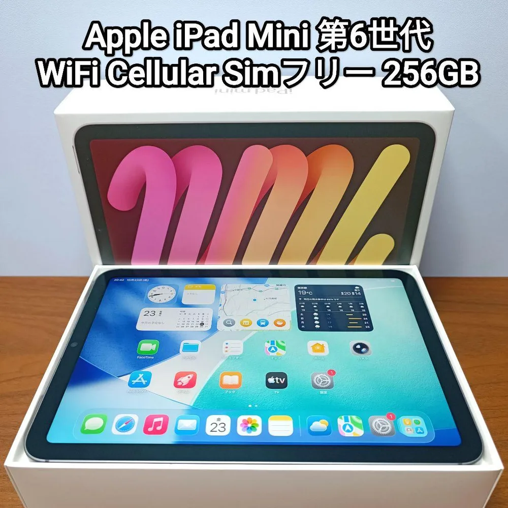 (美品) iPad Mini 第6世代 WiFi Simフリー 256GB