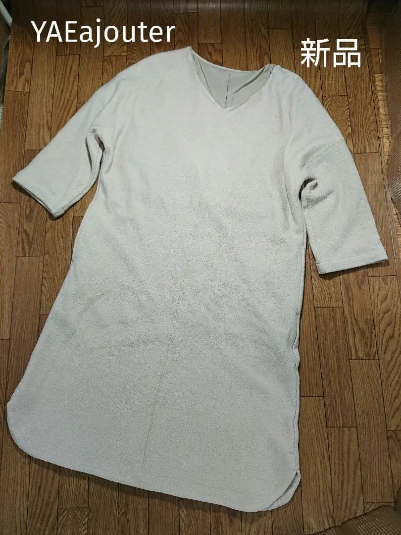 新品未使用 YAEajouter ヤエアジュテ 七部袖 ワンピース M 薄ピンク