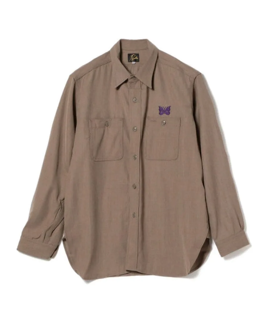 NEEDLES ワークシャツ R/W Gabadine Twill