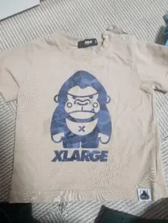 XLARGE KIDS Tシャツ ゴリラ ベージュ