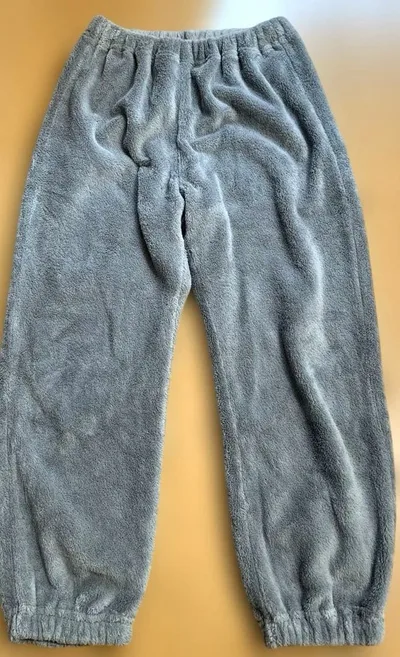GU キッズ フリース ロングパンツ 130cm グレー