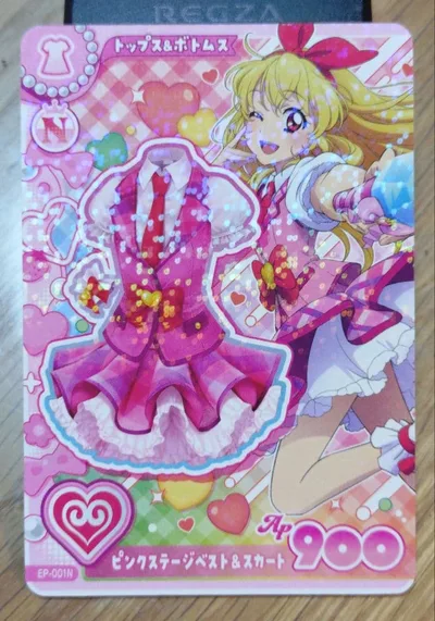 アイカツ! アンコール ピンクステージベスト&スカート 星宮 いちご 配布