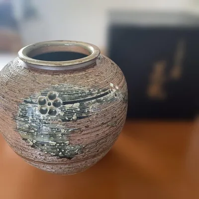 信楽焼 花瓶 フラワーベース 陶器 花器 壺 置き物